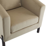 Luxury Modern Velvet Barrel Club Chair Single Sofa