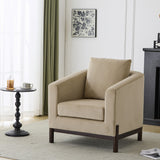 Luxury Modern Velvet Barrel Club Chair Single Sofa