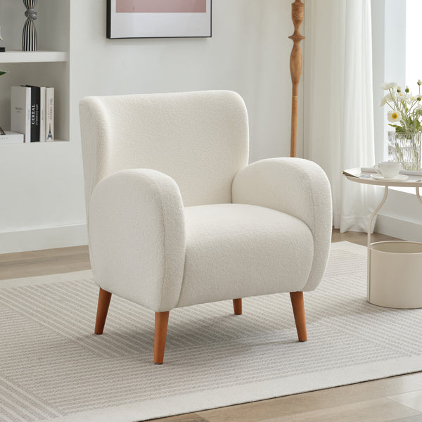 Modern Luxury Wingback Accent Arm Club Chair Single Sofa