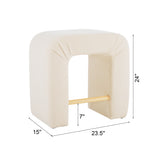 Set of 2 Modern Inverted U-Shape Bar Stools