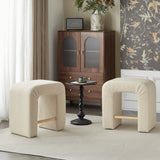 Set of 2 Modern Inverted U-Shape Bar Stools