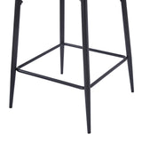 Set of 2 Modern Counter Stools PU Leather Bar Chairs