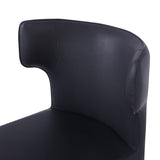 Set of 2 Modern Counter Stools PU Leather Bar Chairs