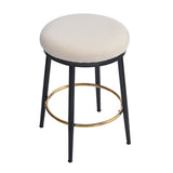 Set of 2 Modern Upholstered Counter Stools – 24.75" Seat Height