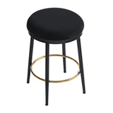 Set of 2 Modern Upholstered Counter Stools – 24.75" Seat Height