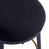 Set of 2 Modern Upholstered Counter Stools – 24.75" Seat Height