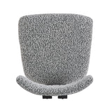 Set of 2 Modern Upholstered Dining Chairs Fabric with Sturdy Iron Frame
