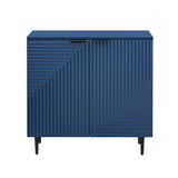 35 in. H Modern 2 Door Storage Cabinet, Adjustable Shelves