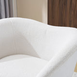 Modern Velvet Accent Chair with Gold Legs