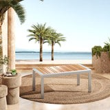 Aldere Aluminum Outdoor Patio Coffee Table