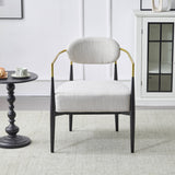 Mid-Century Fabric Dining Chair with Tapered Legs & Pocket Spring Seat
