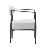 Mid-Century Fabric Dining Chair with Tapered Legs & Pocket Spring Seat
