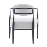 Mid-Century Fabric Dining Chair with Tapered Legs & Pocket Spring Seat