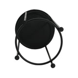 Salamande Outdoor Patio Plant Stands, Ceramic Tile, Iron, Set of 3