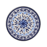 Outdoor Patio Round Side Table, Ceramic Tile
