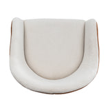 Luxury Bar Beige & Brown Upholstery Counter Stools