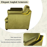 Oversized Lounge Chair w/ T-Shaped Cushion, Angled Armrests & Plush Armrest Pillows