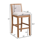 Set of 2 Mid-Century Modern Counter Stools