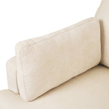 Oversized Lounge Chair w/ T-Shaped Cushion, Angled Armrests & Plush Armrest Pillows