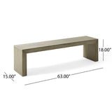 Farmhouse Acacia Wood Bench - NH414113