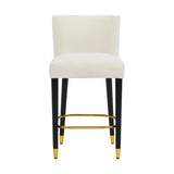 Modern Upholstered Tufted Bar Stools Set of 2