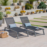 Outdoor Chaise Lounge with Finished Aluminum Frame - NH163303