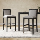 Set of 2 Mid-Century Modern Counter Stools