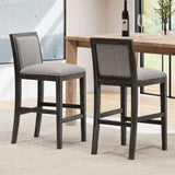 Set of 2 Mid-Century Modern Counter Stools