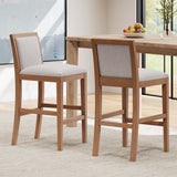 Set of 2 Mid-Century Modern Counter Stools