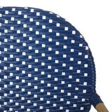 Outdoor Wicker and Aluminum French Barstools