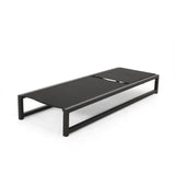 Outdoor Aluminum Chaise Lounge with Mesh Seating