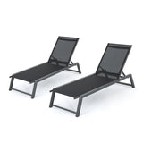 Outdoor Chaise Lounge with Finished Aluminum Frame - NH163303