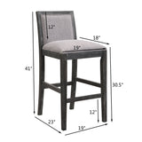 Set of 2 Mid-Century Modern Counter Stools