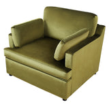 Oversized Lounge Chair w/ T-Shaped Cushion, Angled Armrests & Plush Armrest Pillows