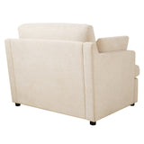 Oversized Lounge Chair w/ T-Shaped Cushion, Angled Armrests & Plush Armrest Pillows
