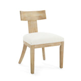 Modern Beige Dining Chairs Set of 2 – Upholstered Side Chairs with Rubberwood Frame for Kitchen or Dining Room