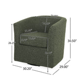 Jackson Contemporary Upholstered Swivel Club Chair