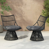 Springe Wicker Outdoor Lounge Chair with Cushions