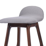 29-Inch Mid-Century Design Low Back Fabric Bar Chair (Set of 2) - NH501003