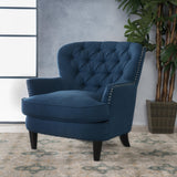 Button Tufted Fabric Club Chair - NH621992