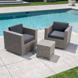 2-Seater Outdoor Chat Set with Side Table - NH909103