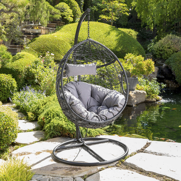 Outdoor Wicker Hanging Teardrop / Egg Chair - NH221203