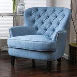 Button Tufted Fabric Club Chair - NH621992