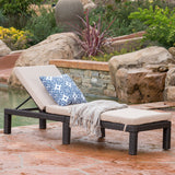 Outdoor Wicker Adjustable Chaise Lounge w/ Cushion - NH239992