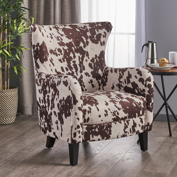 Classic Milk Cow New Velvet Club Chair - NH538103