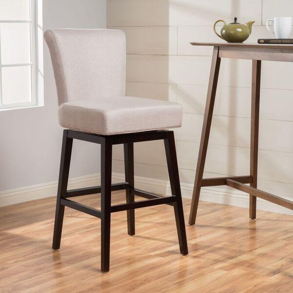 32-Inch Wheat Fabric Swivel Barstool - NH697003