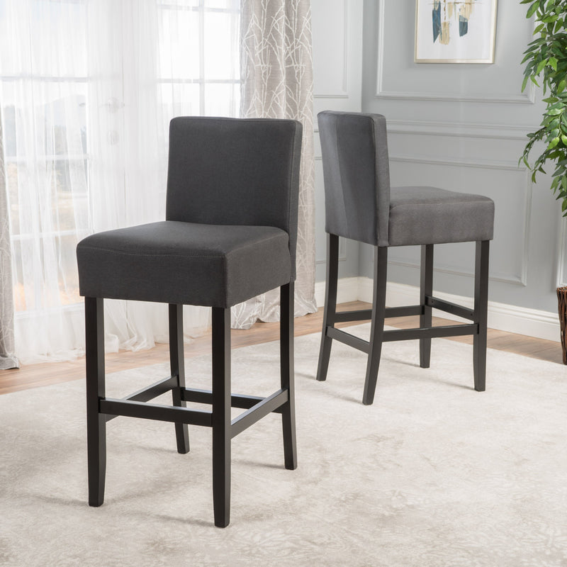 Backed Fabric Barstools (Set of 2) - NH978003