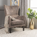 Microfiber High Back Wingback Club Chair - NH674032