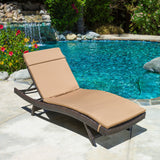 Outdoor Adjustable Chaise Lounge Chair w/ Cushion - NH239592