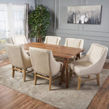 Farmhouse 7 Piece Wood Dining Set - NH071103